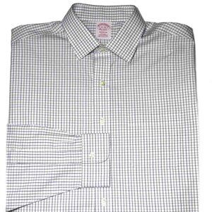 $92 Brooks Brothers American Supima Cotton Shirt MADISON FIT Men's Size 16 X 34